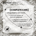 Pawpulse Formula dog care: dog allergy relief, skin health, immune boost, digestive wellness, and long-term vitality.