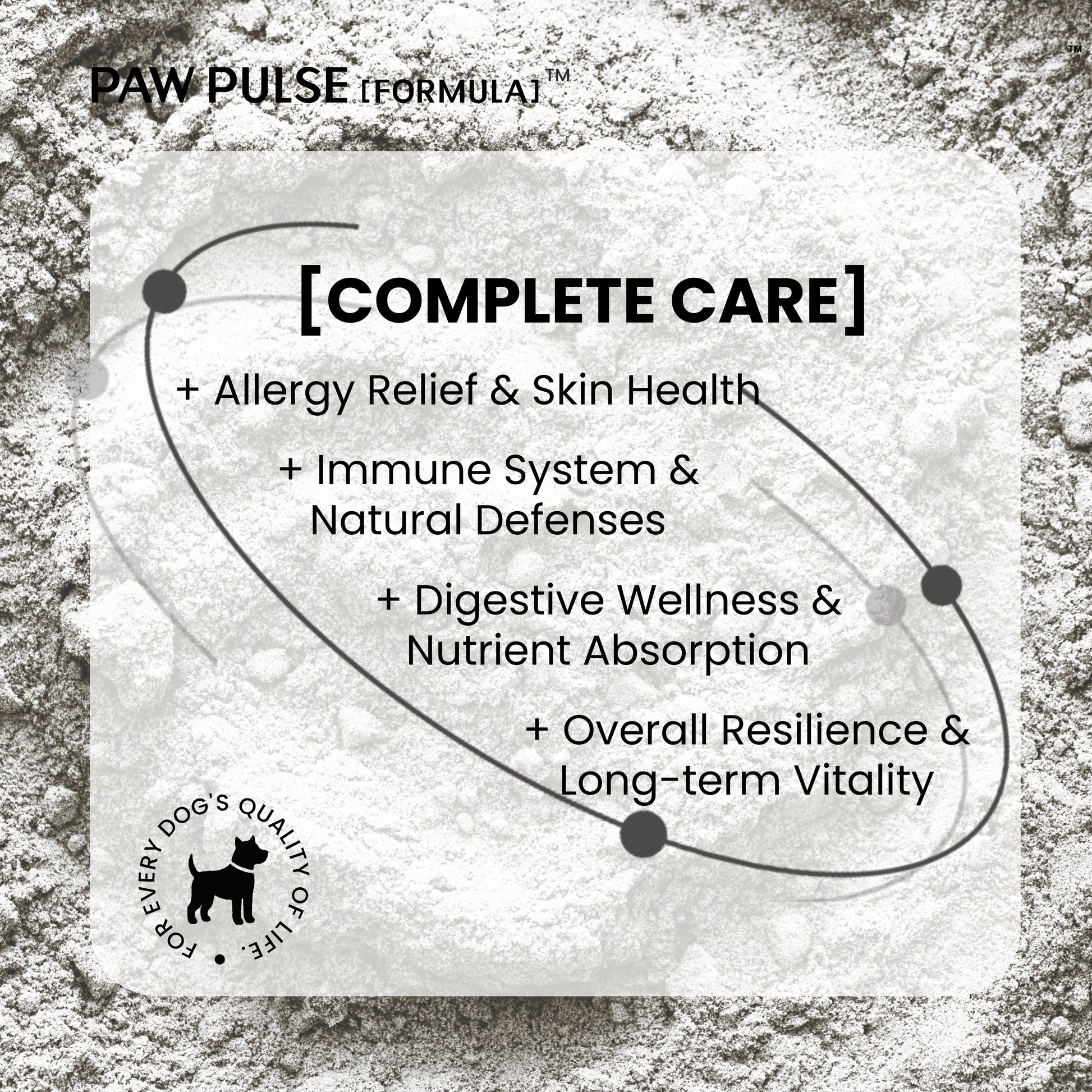 Pawpulse Formula dog care: dog allergy relief, skin health, immune boost, digestive wellness, and long-term vitality.